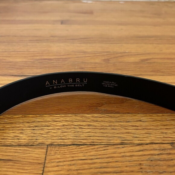 Ana Bru X B-Low the Belt Black & Gold Margaux Mini Small Genuine Leather NWT - Picture 3 of 5
